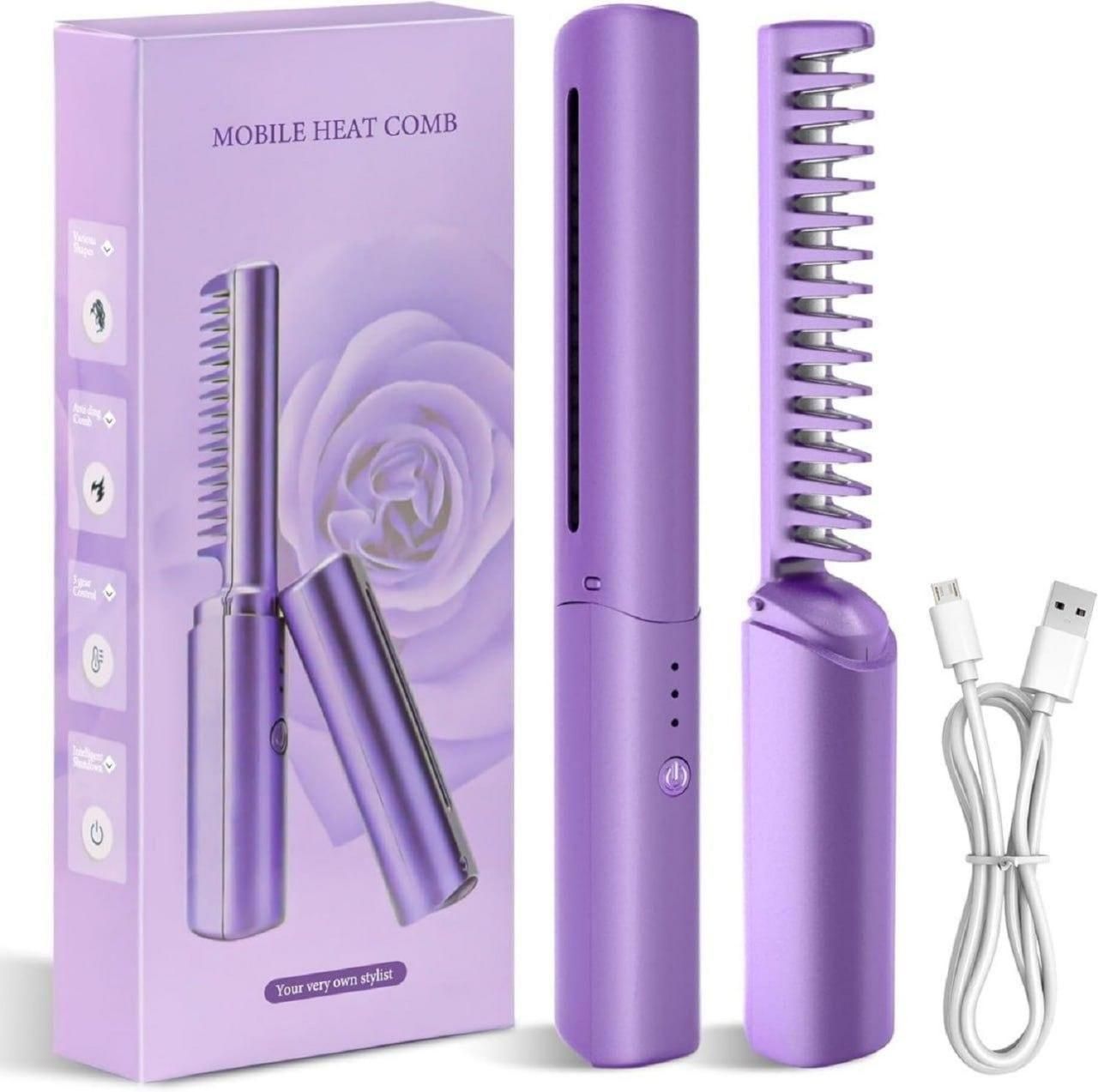 Mini Cordless Hair Straightener – Portable & Rechargeable Styling Tool