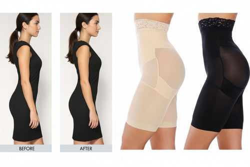 4-in-1 Shaper - Quick Slim Shape Wear Tummy, Thighs, Hips - Efffective Seamless Tummy Tucker Shapewear Body Shaper