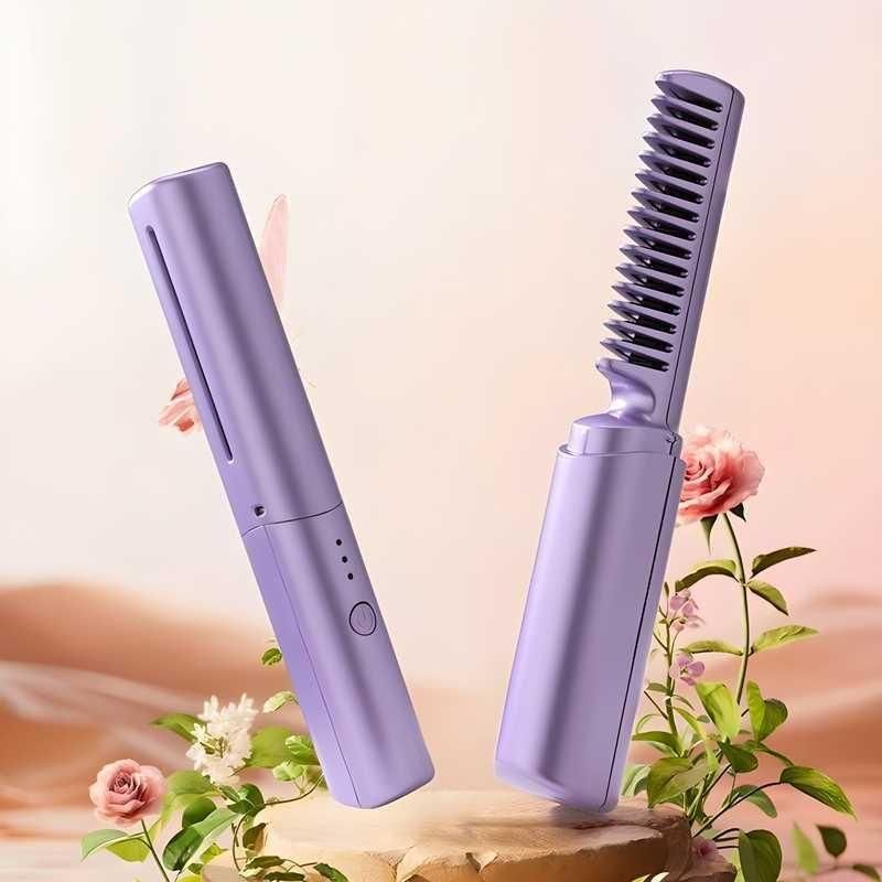 Mini Cordless Hair Straightener – Portable & Rechargeable Styling Tool